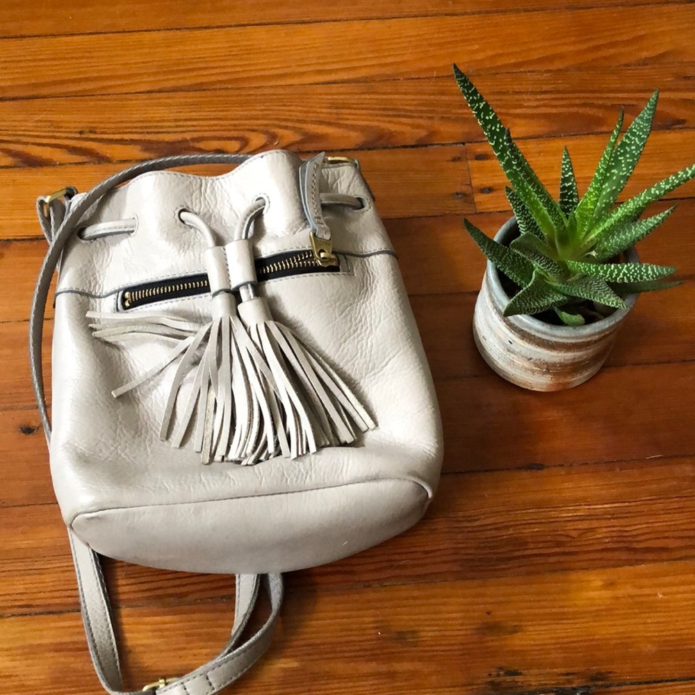 Fossil Jules Mini Drawstring Satchel with Tassle